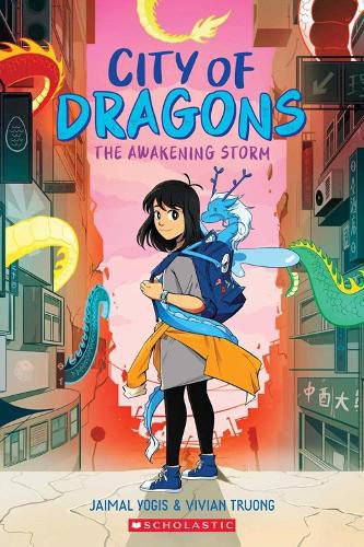 Cover image for The Awakening Storm: A Graphic Novel (City of Dragons #1)