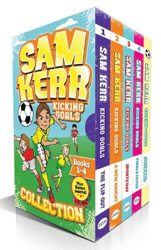Cover image for Sam Kerr Kicking Goals Collection: 4 books and bonus soccer journal