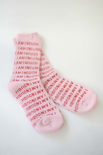 Cover image for Blush I am Enough Ladies Crew Socks